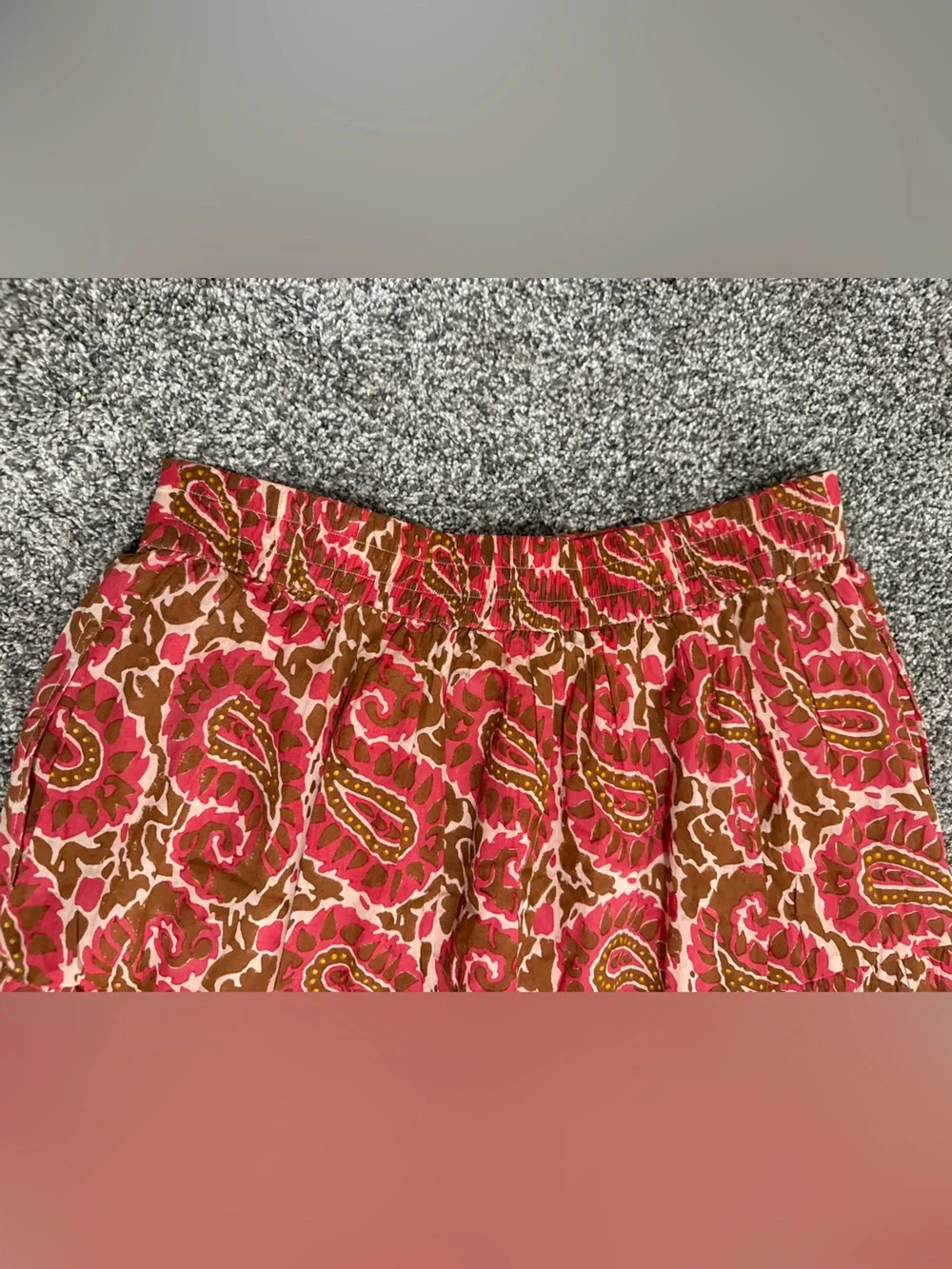 Cleobella organic cotton paisley printed skirt, size large - Picture 4 of 11